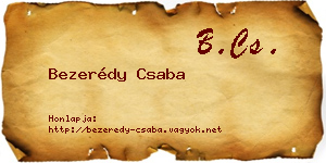 Bezerédy Csaba névjegykártya